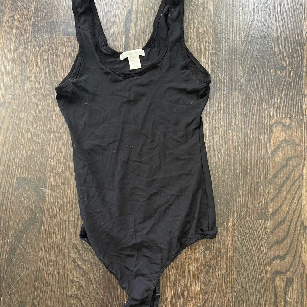 Black mesh bodysuit